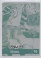 2012-13 Card Cabinet SHL Elitset Printing Plate Cyan 1/1 John Klingberg 7ez