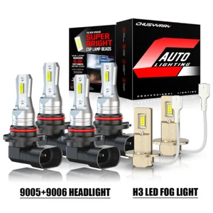 For Toyota Corolla 2001-2004 6pcs LED Headlight Fog Light Bulbs Combo Kit White - Picture 1 of 18