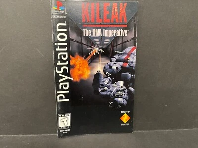 Kileak The DNA Imperative con Tarjeta Reg PS1 Largo MANUAL SOLO SIN SEGUIMIENTO Auténtico Foto 1 de 3
