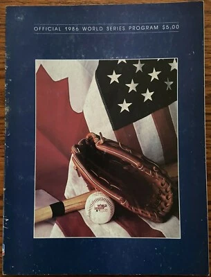 Official 1986 World Series Program NY Mets vs Boston Red Sox - Image 1 of 4