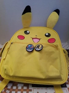 2016 POKEMON GAME FREAK PIKACHU PLUSH EARS FAB NEW YORK BACKPACK BACK PACK - Picture 1 of 8