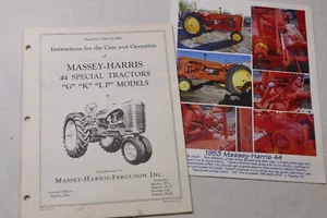 Massey Harris Ferguson G, K, LP 44 Special Tractor Manual - Picture 1 of 6