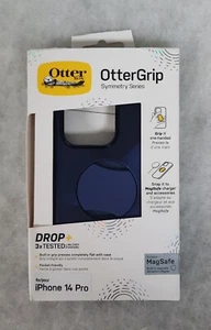 Funda OtterBox OtterGrip SERIE SIMETRÍA con MagSafe para iPhone 14 Pro - Azul/Negro - Imagen 1 de 2