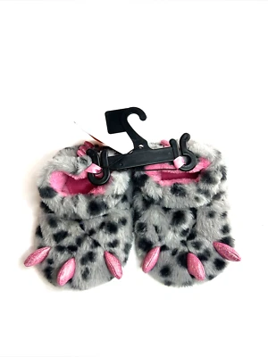 NUEVO WONDER NATION Bebé Niñas Talla 6 Difuso Monstruo Rosa Garra Pie Zapatillas Botines Foto 1 de 4