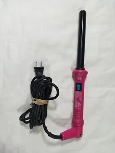 Nume HB025B Hot Pink Tourmaline Ceramic Swivel Cord Curling Wand 45W Works - Picture 1 of 7