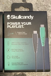 Skullcandy Line USB-C to USB-C 60W Rapid Charging Cable - 4ft - Photo 1 sur 2