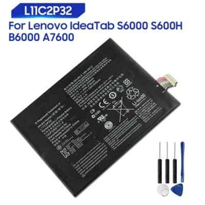 Batteria nuova per Lenovo IdeaTab S6000 S600H B6000 A7600 L11C2P32 L11C2P31 6340mAh - Foto 1 di 5