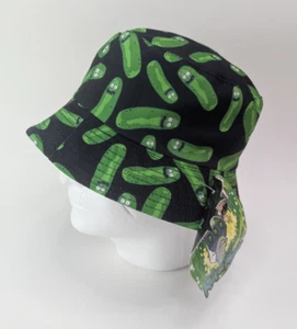 Rick & Morty Pickle Rick Bucket Hat OSFM Adult Swim Festival Outdoors New w/ Tag - Picture 1 of 7
