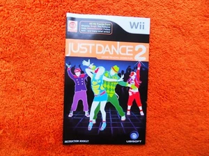 JUST DANCE 2 - MANUAL original - nintendo wii - Imagen 1 de 2