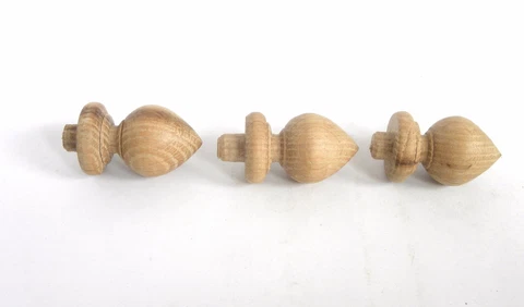 Wood Finial Finials Post,  Clock, Craft  Wooden Furniture Cap Newel small Cover