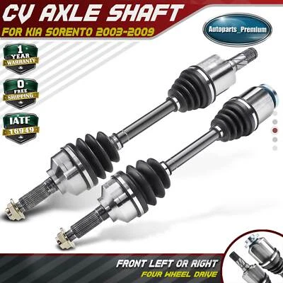 2x Conjunto de eje CV delantero del lado del conductor y del pasajero para Kia Sorento 2003-2009 4x4 Foto 1 de 4
