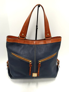 Dooney & Bourke Pebble Leather Sara Bag Small Midnight Blue (Preowned)