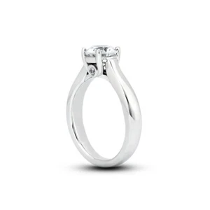 2.61ctw F/SI2 Round Brilliant Natural Certified Diamonds White Gold Accent Ring - Picture 1 of 6