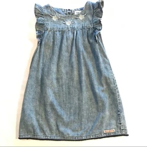 Hudson Girls Chambray Midi Dress, Denim Sleeveless, Embroidered, Sizes, NWT - Picture 1 of 3