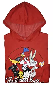 Looney Tunes Mädchen/Teens "That's All Folks" Hoodie rot Größe S - Bild 1 von 5