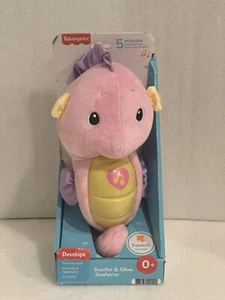 NEW Fisher Price Soothe & Glow Seahorse Pink Developmental Toy Newborn Baby Gift - Picture 1 of 6