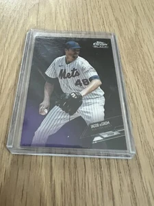 2021 Topps Chrome Black Jacob deGrom SALE! #93 Purple Refractor SP /150 - Picture 1 of 2