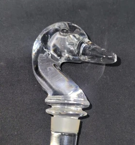 Crystal Mallard Duck Wine Bottle Stopper 5 Inch Long / Hunting Wine Stopper 5654 - Picture 1 of 24
