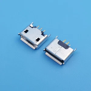 100Pcs Micro USB Type-AB 5Pin Female Straight DIP Socket Solder Jack Connector - Picture 1 of 5