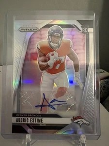 2024 Panini Prizm - Rookies Audric Estime #306 Silver Prizm Autografi (AU, RC) - Foto 1 di 2