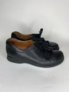 Murtosa Lace Up Oxford Shoes Size 40 US 9 Comfort Portugal Black Leather - Picture 1 of 17