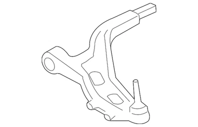 Genuine Ford 2013-2016 Lincoln MKS - Arm Assembly Front Suspension FA5Z-3079-B - Image 1 of 4