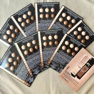 10x YSL YvesSaintLaurent ALL HOURS CONCEALER Precise Angles 6-Shade Sample Card - Picture 1 of 3