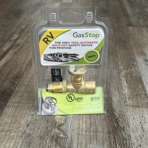 NEW GasStop Propane Automatic Shut Off Valve RV POL Connection - Picture 1 of 2