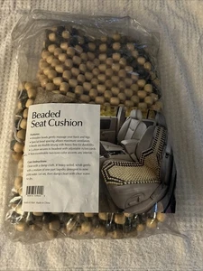 Vintage Wooden Bead Support Cushion With Original Package New? - Bild 1 von 11