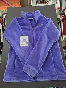 Columbia Purple Fleece Jacket Youth Size Large 14/16 - Picture 1 of 6