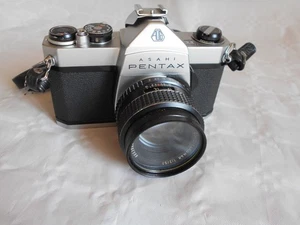 Vintage SLR Camera Ashai Pentax SP 1000 working light meter Takumar 1:2/55 lens - Picture 1 of 11