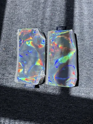 Pencil Pouches 2 Count Zipper Closure Metallic Colored Pencil Case for Girls Foto 1 de 2