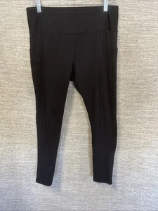 Damen Danskin schwarz Skinny Pocket Capri Leggings Active Größe L - Bild 1 von 3