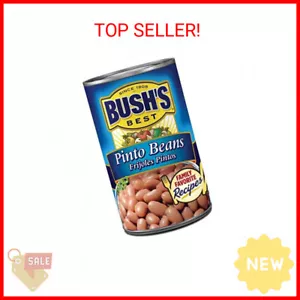 BUSH'S BEST 16 oz Canned Pinto Beans, Source of Plant Based Protein and Fiber, L - Picture 1 of 2