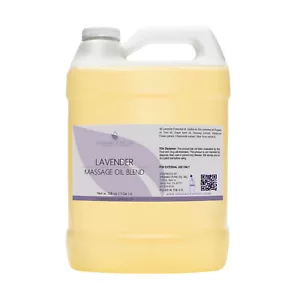 Lavender massage oil 1 gallon bulk argan jojoba emu therapy deep tissue non-gmo - Picture 1 of 1
