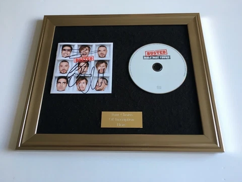 PERSONALLY SIGNED/AUTOGRAPHED BUSTED - HALF WAY THERE FRAMED CD PRESENTATION Cover