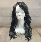 Gothic Women Black Wig Halloween Evil Madame Adult  22" Hair Costume One Size