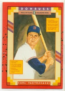 MLB-BASEBALL-TRADING CARD LOT-HALL OF FAME-DIAMOND KING-CARL YASTRZEMSKI-2 CARDS - Picture 1 of 1
