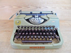 antike Schreibmaschine Mercedes K45 Bakelit Tasten 1940/50 Zella-Mehlis Vintage