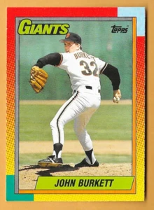 John Burkett Gigantes de San Francisco #16T - Topps negociado casi nuevo-como nuevo 1990 - Imagen 1 de 2