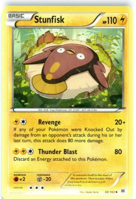 Stunfisk - 56/162 - Uncommon - Pokemon BREAKThrough - Image 1 of 4