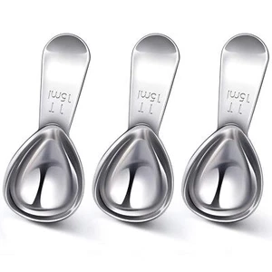 3 Pieces Coffee Scoop Stainless Steel Coffee Scoops Short Handle Tablespoon Meas - Picture 1 of 7