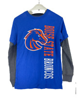 Colosseum Youth Boise State Broncos Raider Double Layer Long-Sleeve T-Shirt XS