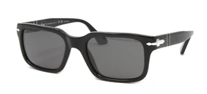 Persol Sonnenbrille Herren schwarz rechteckig 53 mm polarisierte graue Gläser PO3272S-9548 - Bild 1 von 5