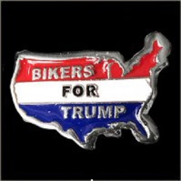 Bikers for Trump Pin - Biker Pins - Motorcycle Pins Foto 1 de 1