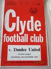 1971-72 Clyde v Dundee United Scottish League D1 23.10.1971