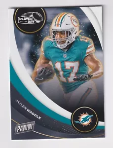 2024 Panini Jugador del Día #28 Jaylen Waddle Miami Dolphins - Imagen 1 de 2