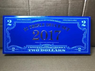 2017 $2 Triple Deuce Set Federal Reserve Bank of Dallas 2009 & 2013 Series - Image 1 of 4