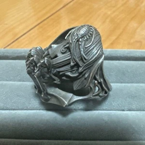 H" mensHdge Calne Ca Deino × licoyas Vocaloid Ring Super Rare 23 Size from Japan - Picture 1 of 6