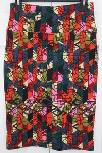 LuLaRoe CASSIE Skirt Multicolor Abstract Geometric Shape Design - Size XS - NWT - Picture 1 of 8